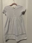 Vintage Swat Girls Dress Size 6 White Lace Embroidered Collar