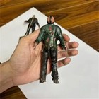 Jason Voorhees Aquarium Figure With Chain   Rock     Horror Fish Tank Decor Gift