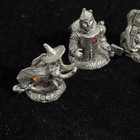 Vintage Comstock Pewter Wizard Of Oz Birthday Candle Holder Set - No Scarecrow