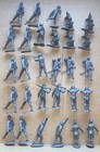 1963 Marx 54mm German Soldiers Play Set Figure Lot-29 Dark Gray Figures