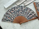 Loro Piana Floral Hand Fan   Qty 2