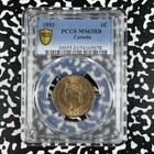 1893 Canada Large Cent Pcgs Ms63rb Lot g2149 Choice Unc 