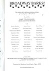 Broadway Barks Signed Autographed Cast Playbill Swoosie Kurtz  