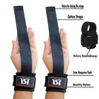 Weight Lifting Gym Straps Wraps Power Training Wrist Gloves Workout Hand Bar New