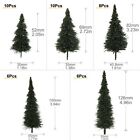 Evemodel 40pcs Miniature Scenery Model Pine Trees Deep Green Ho O N Z Scale