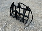48  Compact Tractor Root Rake Clam Grapple Attachment Skid Steer Quick Attach