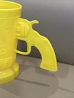 Ez Por Cowboy Pistol Gun Cup Kids 1950s Western Chicago Yellow Plastic Vtg