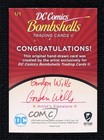 2018 Cryptozoic Dc Bombshells Series Ii 1 1 Gordon Wills Willis Auto Sketch 1u6