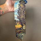 Bundle Of 2 Vtg Ralph Marlin 1987 And 1990 Starry Night Landscape  Art Tie