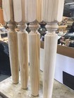 4- 29    Clear Pine Table Legs Wooden Turned Wood Never Used 