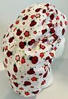 Lady Bug Print Size Large Medical Bouffant Scrub Cap Surgery Hat