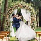 Gold Metal Arch Backdrop Stand 7 2x4ft Wedding Birthday Baby Shower Decor Set