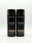 2 Bottles Toppik 27 5 G 0 97oz  Hair Building Fibers-light Brown