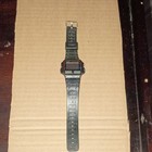 Casio W-30 Vintage Digital Quartz Lap Memory Stopwatch 100m Black Resin 36mm