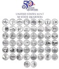 Us State Quarter Set Complete 50 Coin Lot Mixed Mints P   D Collection