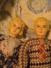 Lot Of 3 Vintage Miniature Dollhouse Family Doll Set Wraped Scale 1 12
