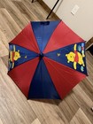 Vintage Disney Winnie The Pooh Toddler Kids Umbrella Red Blue Accessories   