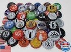 100 Craft Beer Bottle Caps  Few Repeats  No Dents  Huge Variety Of Assorted C