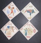Travelstamps  Monaco Stamps Scott  592-595 1964 Tokyo Olympics Mint Og Nh