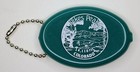 Vintage Pikes Peak Colorado Souvenir Green Rubber Squeeze Coin Purse Key Chain