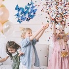 Opseam Butterfly Wall Decor 48 Pcs  3d Butterflies Stickers For Party 24 Blue