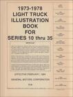 1973-1978 Chevy Gmc Truck Master Parts Book Set Pickup Van Blazer Suburban Jimmy