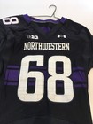 Game Worn Used Northwestern Wildcats Football Jersey  68 Size 48