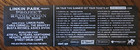 Linkin Park Project Revolution Promo Sticker 2008 Listing Of Acts Chris Cornell