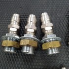 Lot Of 8 Vintage Hansen 8-4 Stainless Quick Connect Couplings 1000 Series