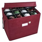 Christmas Ornament Storage Box With Adjustable Acid-free Dividers  3 