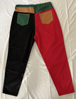 Vtg 90s Colorblock Canvas Pants Xxl Baggy Talon Mother Of All Mankind 36x29 Read