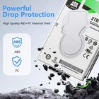 Garrulax External Hard Drive Enclosure   Sata To Usb 3 0 2 5 Inch Ssd Clear