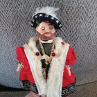 2 Vintage Henry Viii Eighth Doll And Child  Shut Eyes 8  1970 s Head Bobbles