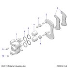 Polaris Brake Assembly  Cal-rl-1 188dbwt   incl  All   Genuine Oem Part 1913256