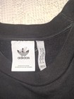 Black Adidas Originals Tape Fleece Crew Sweatshirt