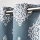 Set Of 2 84 x52  Medallion Blackout Thermal Grommet Top Window Curtain Panels