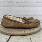 Ugg Dakota 5612 Moccasin Slippers Womens 8 Chestnut Suede Sheepskin Brown Shoes