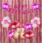 2 Pack 3 3ft  8 2ft Tinsel Foil Fringe Backdrop Curtains Door Streamers Birthday