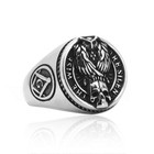 Vintage Viking s Owl Skull Masonic Ring Stainless Steel Men s Biker Jewelry Ring