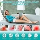 Teqhome Full Body Massage Mat With Heat   Movable Shiatsu Neck Back Massager    