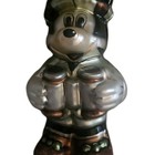 Vintage  Blown  Glass  Mickey Mouse Ornament  Around 6 Inch  Made In Poland