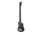 Hofner Deluxe Shorty Electric Travel Guitar W  Gig Bag - Black