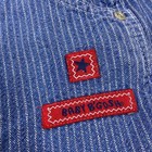 Baby Oshkosh B gosh Boys 24m Blue Pinstripe Railroad Denim Overalls Vintage