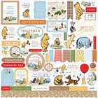 Echo Park Winnie The Pooh Collection Kit 12 x12  Paper Stickers Made Usa