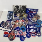 Political Buttons Literature Early 1990s Through 2016 Democratic Clinton Perot