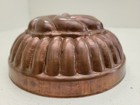 Antique Vintage Jelly Pudding Copper Mold Kitchen Primitive Round Dome  5