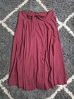 Unbranded Plus Size Burgandy Red Back Zip Full Maxi Skirt Size 2xl