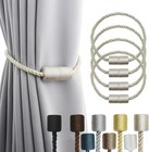 New 4 Pc Magnetic Curtain Tiebacks Ball Holdbacks Fast Shipping