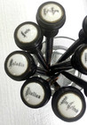 Lot 9 Porcelain Antique Victorian Pump Organ Pulls Stops 9 1 4 