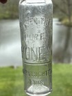 Antique Golden Tree Pure Honey Embossed Bottle New England Maple Syrup Co Boston